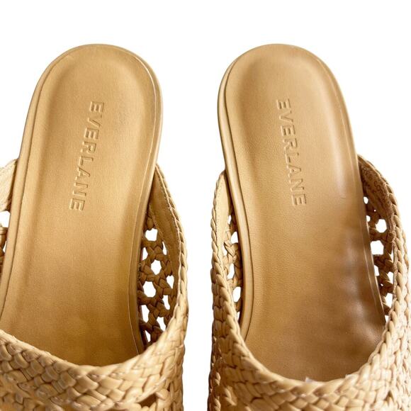 Everlane The Day Mule in Woven Nappa Leather Tan Size 7 - Picture 11 of 12